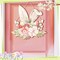 Juexica Easter Door Sign Bunny Ear Hanging Door Decor Easter Flower Wooden Sign Wall Hanging Decorations for Front Door Wood Porch Decor Wall Pediments